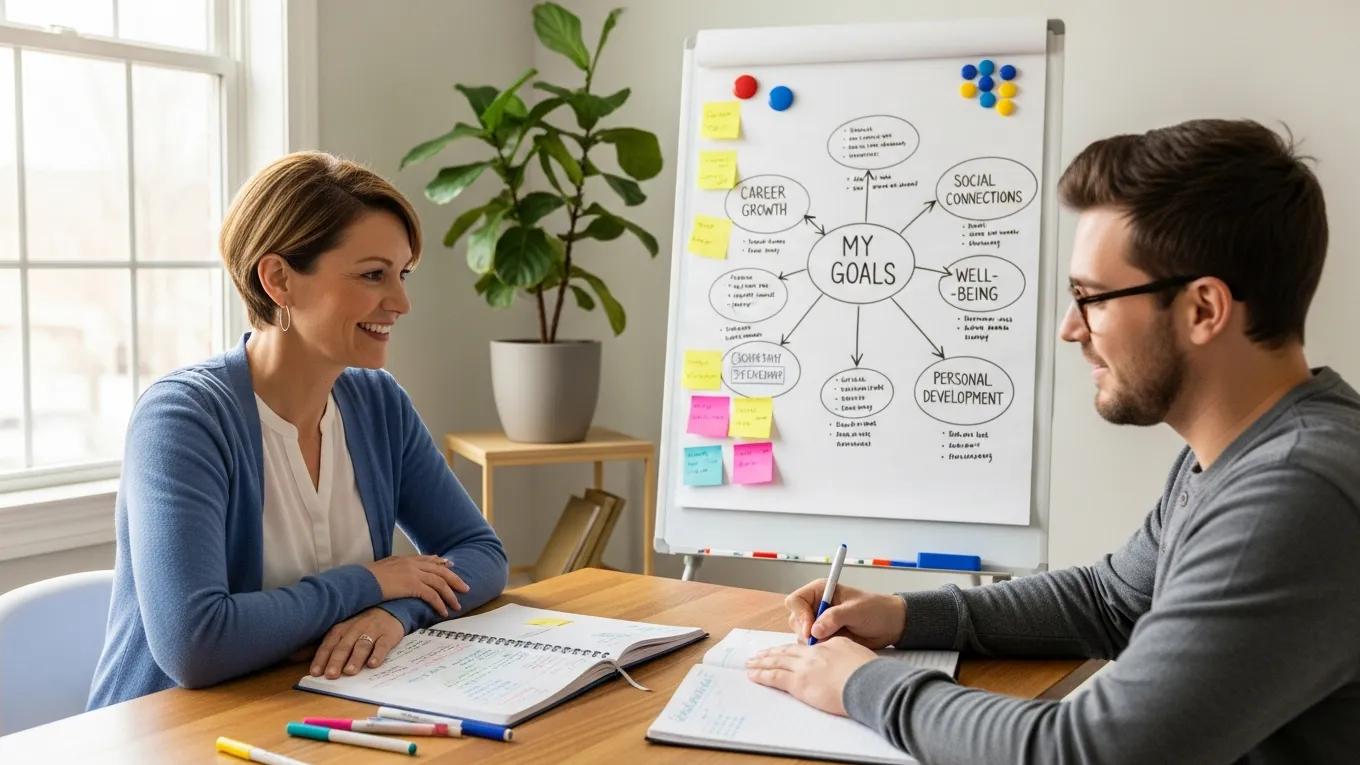 Collaborative therapy session focused on personalized care and goal setting