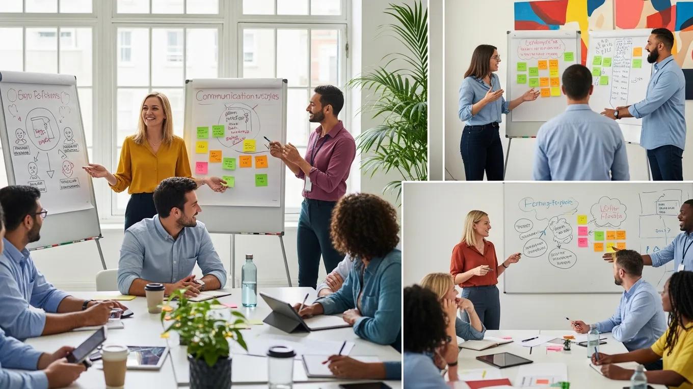 Employees engaged in a neurodiversity training workshop, promoting inclusion and understanding