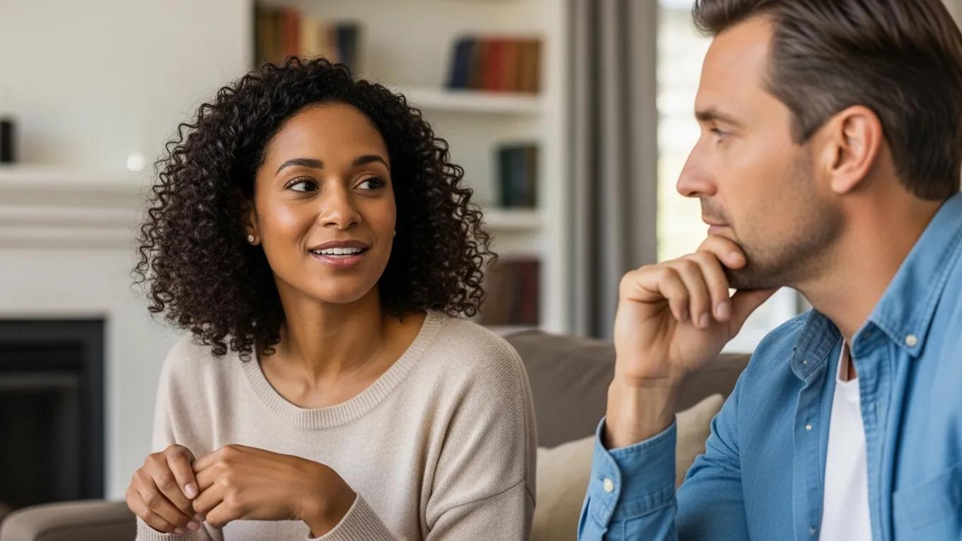 Family members engaged in active listening, demonstrating empathy and connection