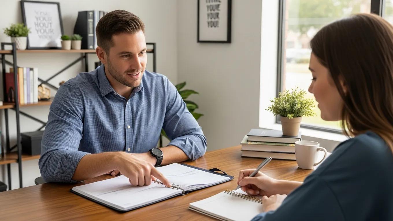 One-on-one coaching session focusing on personalized strategies for executive function therapy